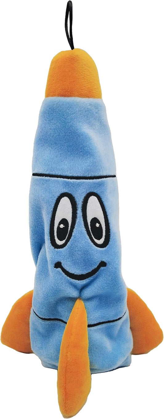 SmartPetLove Snuggle Puppy Tender-Tuffs - Rocco Rocket Water Bottle Dog Toy - Bottle Cover Dog Toy