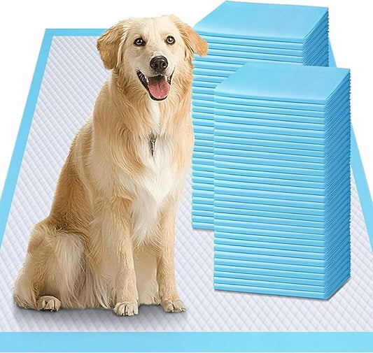 Gimars Thicker Heavy Absorbency Pet Training Puppy Pads 28"x34"- Extra Large Disposable Polymer Quick Dry No Leaking Pee Pads for Dogs, Cats, Rabbits and Other House Training Pets, 30 Count