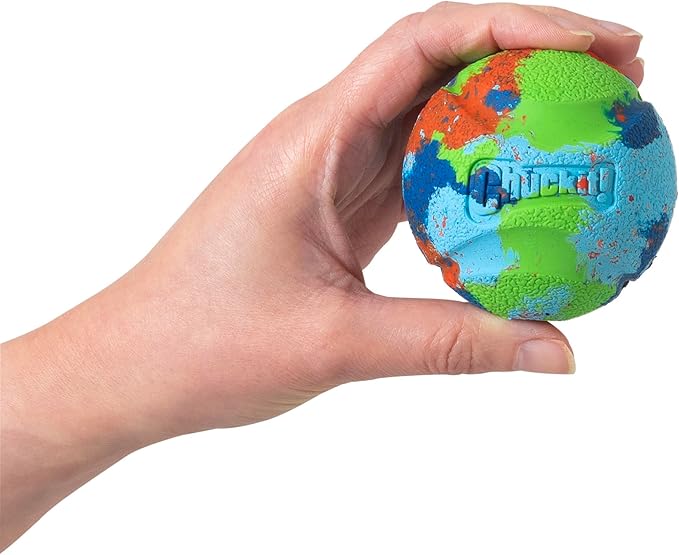 Chuckit! Limited Edition EcoFetch Ball Dog Toy, Medium (2.5 Inch Diameter) Pack of 3, for Breeds 20-60 lbs
