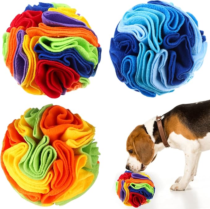 3 Pcs Snuffle Mat for Dogs - Interactive Dog Foraging Mat with Stress Relief and Anxiety Enhancement