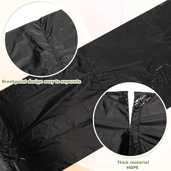 Harloon 6000 Counts Dog Poop Waste Bags 30 Rolls Extra Thick Strong Leak PET Proof Bags Disposable Bulk Universal Doggy Roll Waste Box for Puppy Outdoor Walking Travel(Black,12 x 8 Inches)