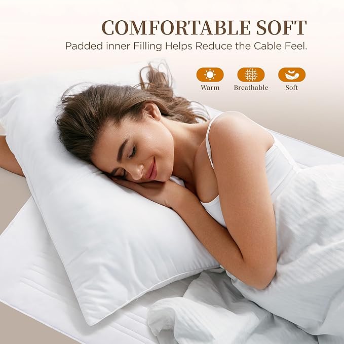 Heated Mattress Pad Mini Twin Size-Single Controller Electric Mattress Pad with Deep Pocket,6 Heat Settings & 10 Auto Shut Off Electric Bed Warmer,Machine Washable(31"x55")