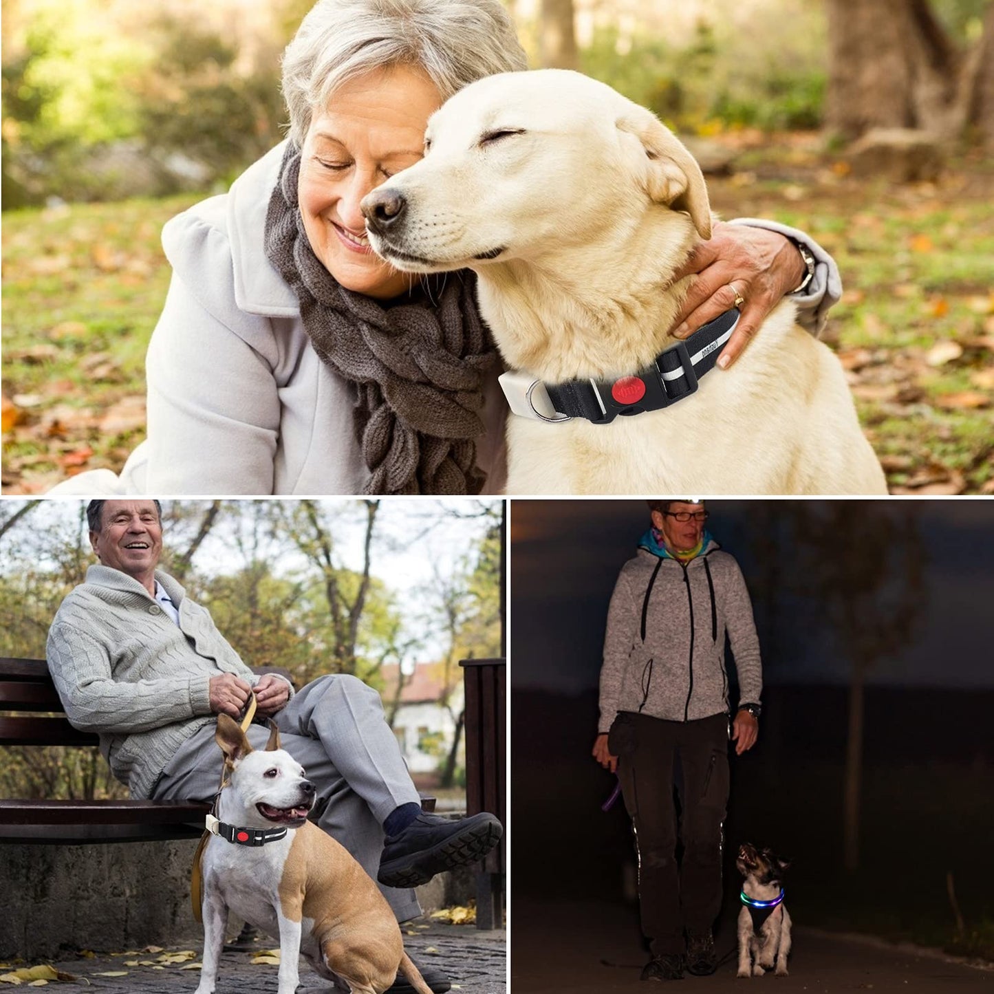 YUSHANG LED Dog Collar Waterproof Design Rechargeable