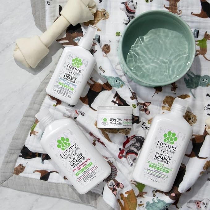 Hempz Petz, Dog Shampoo, Sweet Pineapple Deodorizing Shampoo, Cleans, Conditions & Moisturizes, 17 oz