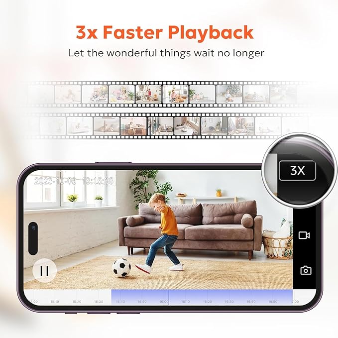 owltron Security Camera Indoor 2K, 360 Pan/Tilt Home Security Cameras with Motion Detection, Pet Cam WiFi with Phone App, Baby Monitor with Night Vision & Two Way Audio, 2 Pack