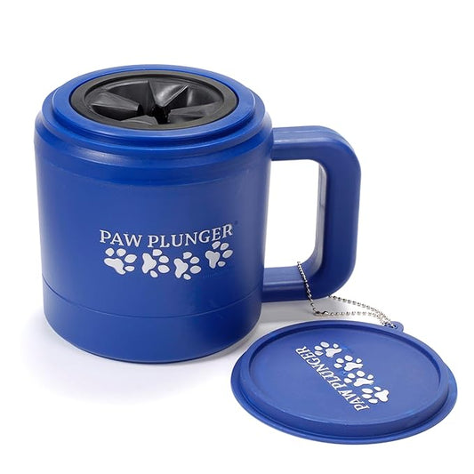 – Dog Paw Cleaner - Puppy Essentials - Portable Dirty Paw Washer - Ideal for Medium Dogs - Blue