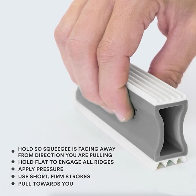 FurDozer X3 PRO Pet Hair Remover & Auto Detailing Tool - Cat & Dog Hair Remover for Carpet, Car Interior, Couch, Bedding, & Furniture - Reusable Pet Hair Removal Tool for Fur & Lint, 5" (Grey, 2-Pack)