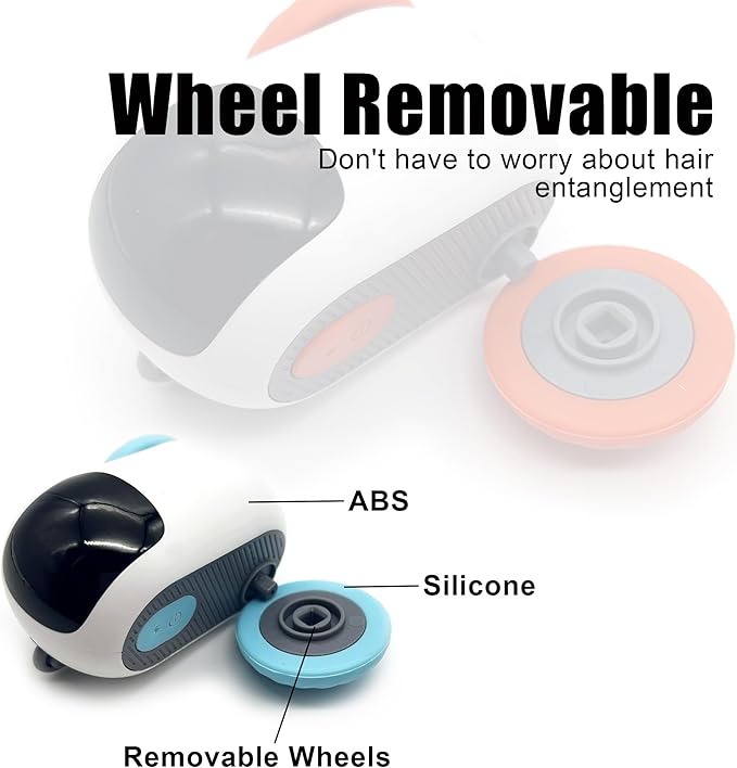 1pc Interactive Automatic Remote Control Cat Mice Car Toy and 1pc Smart Electric Moving Speedy Cat Ball Toy with Feather Tail, Suitable for Dogs, Keep Busy, Stimulating, Rechargeable (orange)