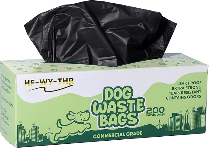 Dog Waste Bags 200 Count - Thick, Plastic, Leakproof, and Tear ResistantReplacement Dog Poop Bags Rolls for Outdoor HOA and state parks