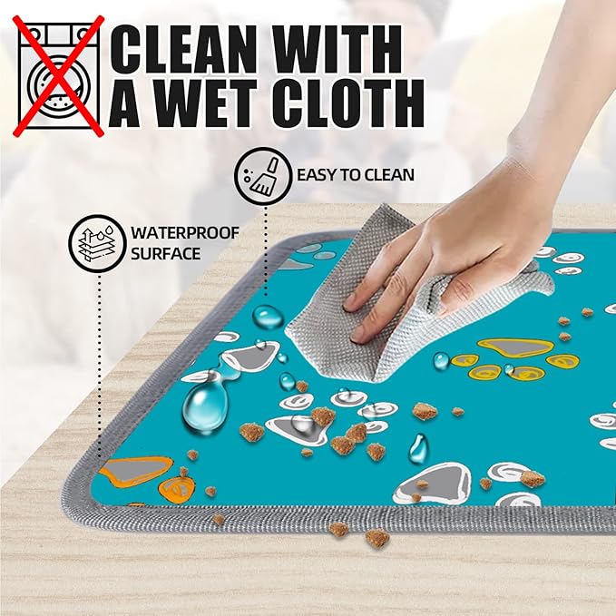 furrybaby Pet Heating Pad, Waterproof Dog Heating Pad Mat for Cat with Durable Anti-Bite Tube Indoor for Puppies Dogs Cats (1 Pack Green, 17 X 17in, Temp Adjustable)