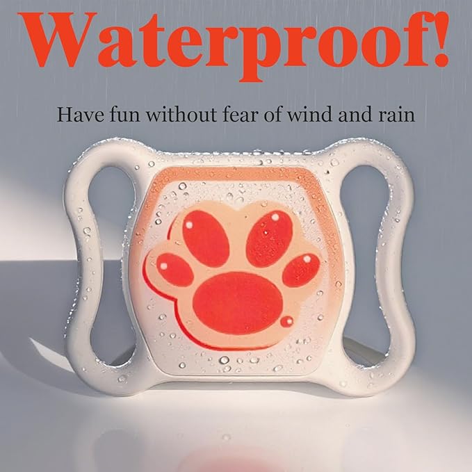 GPS Tracker for Dogs and Cats - No Monthly Fee/Subscription, No SIM Card Required - Real-Time Alerts, Historical Routes - Waterproof, Lightweight - Compatible with Android & iOS, Fits Any Collar