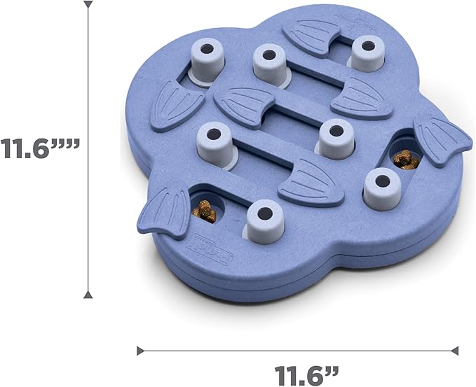 Outward Hound by Nina Ottosson Dog Hide N' Slide Treat Puzzle Enrichment Toy, Level 2 Intermediate, Purple, Composite