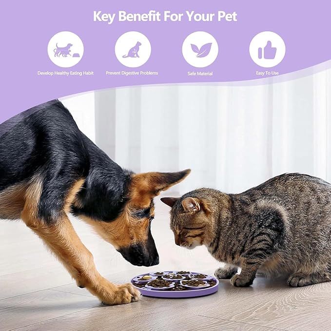 TUCANA 2PCS Lick Mat for Dogs & Cats, Stable Slow Feeding Pad with Suction Cups, Licking Treat Mat, Anxiety Relief, Build Healthy Good Eating Habit (Flower Pack of 2)