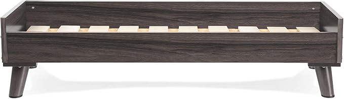 Furhaven (Old Version) Elevated Dog Bed Frame for 44" x 35" XL Dog Beds, Easy Assembly - Mid-Century Modern Bed Frame - Gray Wash, Jumbo/XL