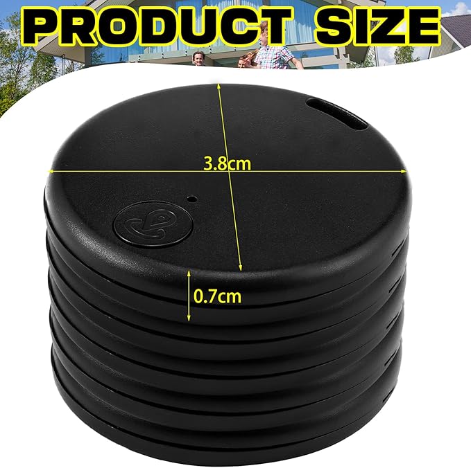 Konohan 5 Packs Portable GPS Tracking Mobile Tracking Anti Loss Smart Device Key Finder Locator GPS Finders Tracker Device for Pets Dog Cat Wallet Keychain Luggage, Alarm Reminder(Classic)