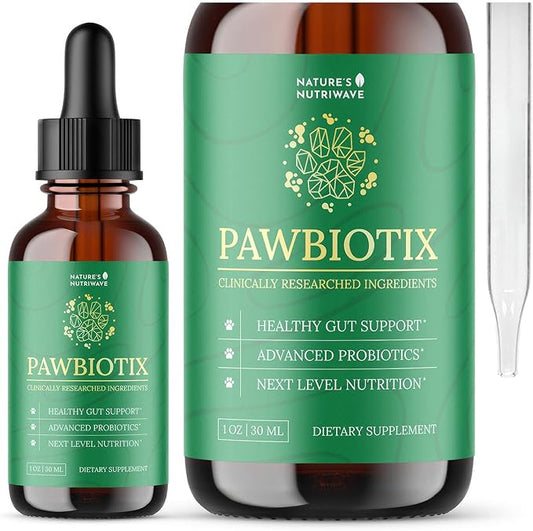 Pawbiotix Liquid probiotics for Dogs - Dog probiotics for Digestive Health | 100% Natural Dog Gut Health probiotics | probiotics for Dogs | Original Formula, Beacon Flavor, 1oz, 1 Month Supply
