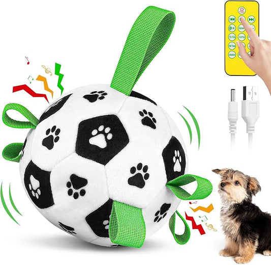 QDAN Interactive Dog Toys Balls: Automatic Rolling Dog Toys to Keep Them Busy, Remote Control, Rechargeable Pet Enrichment Toy for Boredom, Squeaky Puppy Toy for Small Medium