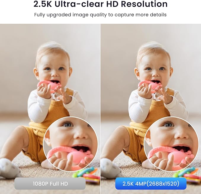 GALAYOU 4MP Security Camera Indoor-5G/2.4G Dual WiFi Camera with 2-Way Audio for Baby/Pet/Dog/Nanny Monitoring, 24/7 SD Card Recordings, Motion Alert, Night Vision, Works with Alexa/Google Home, G7-2P