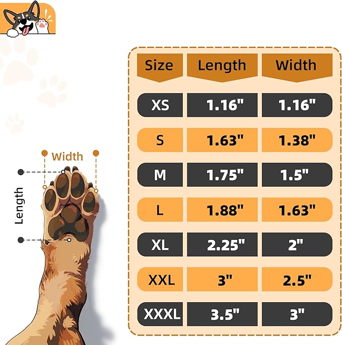 Anti-Slip Dog Paw Protector Pads for Senior Dogs, Dog Paw Adhesive Pads on Hardwood Floor,Senior Pets Essentials with Strong Traction,Puppy Grippers,12 Sets 48 pc XXXL