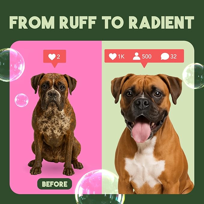 TropiClean Deodorizing Dog Shampoo for Smelly Pets, Long Lasting Odor Control, Puppy Safe, Made in the USA, Berry Scent, Cat Friendly, 20oz.