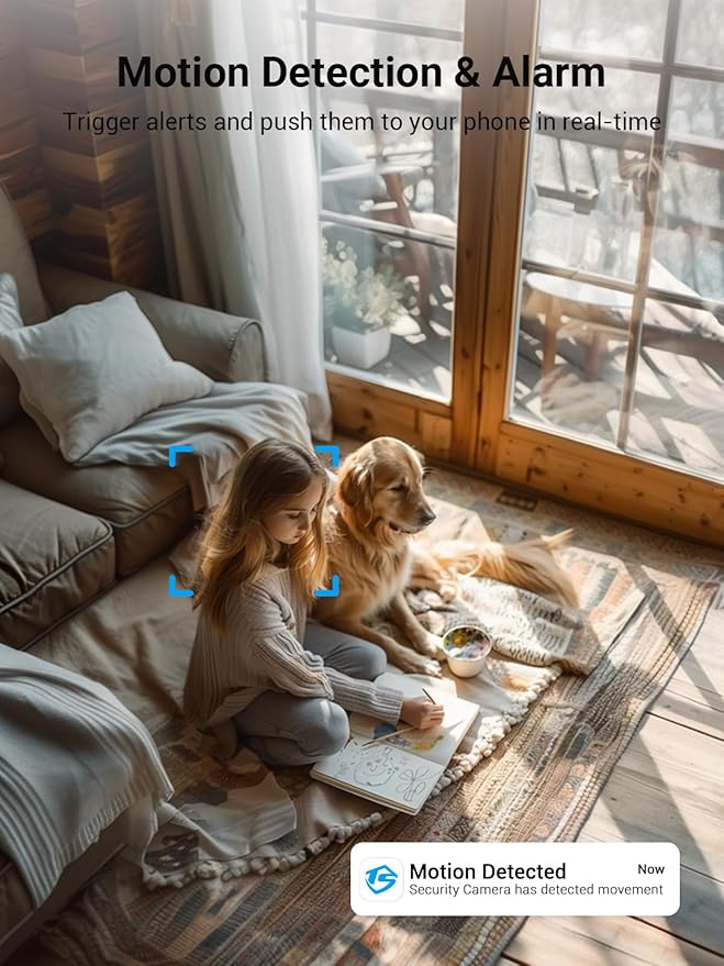 5G & 2.4G Indoor/Outdoor Security Camera for Home, Baby/Elder/Dog/Pet Camera with Phone App, WiFi Camera w/Spotlight Color Night Vision 2-Way Audio