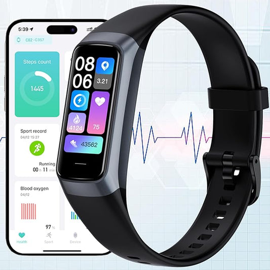Fitness Tracker Watch, Smart Watch with Blood Pressure Heart Rate Sleep IP67 Waterproof Health Watches Fitness Activity Tracker Step Calorie Counter Pedometer Watches for Men Women Android iOS Phone