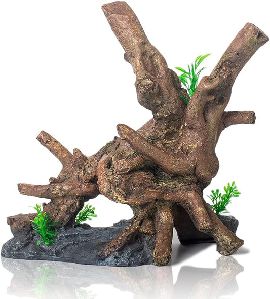 Fish Tank Decorations Aquarium Décor Resin Artificial Tree Trunk Root (H)