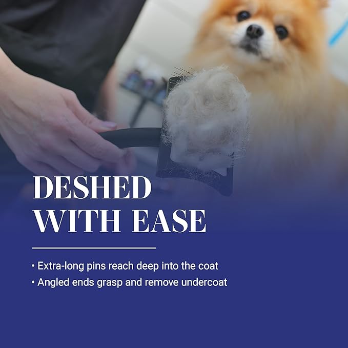 Chris Christensen Baby K Dog Slicker Brush, Groom Like a Professional, Fluff Detangle Style, Saves Time Energy, Black, Small