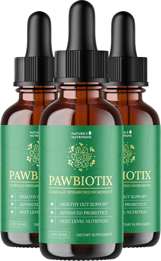 Pawbiotix Liquid probiotics for Dogs - Dog probiotics for Digestive Health | 100% Natural Dog Gut Health probiotics | probiotics for Dogs | Original Formula, Beacon Flavor, 1oz, 3 Month Supply