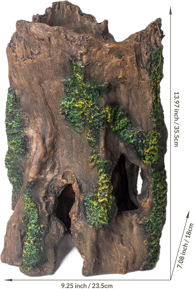 Fish Tank Decorations Aquarium Décor Resin Artificial Tree Trunk Root (F)