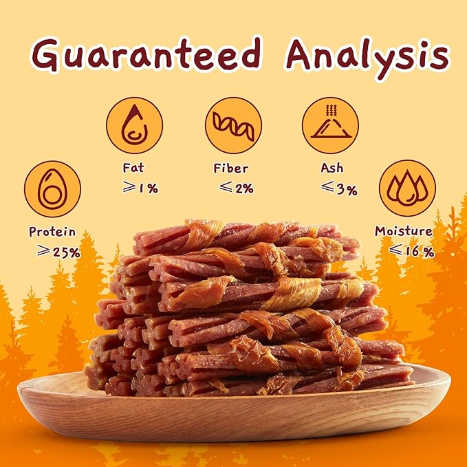 Jungle Calling Chicken Wrapped Beef Lung Collagen Sticks Dog Treats, Long Lasting Bones, Bully Sticks for Small Medium Dogs Moderate Chewers, Chews Easy to Digest Teeth Cleaning,14.1 oz