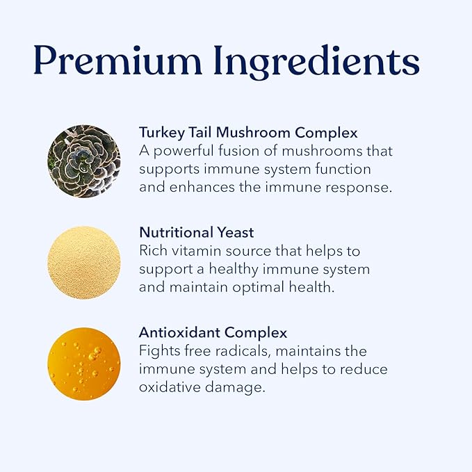 Honest Paws Turkey Tail Mushroom for Dogs - Digestive and Immune Support - Shiitake, Reishi, Maitake Mushroom Supplement Powder for Dogs - No Filler, No Additives - (30 Scoops)