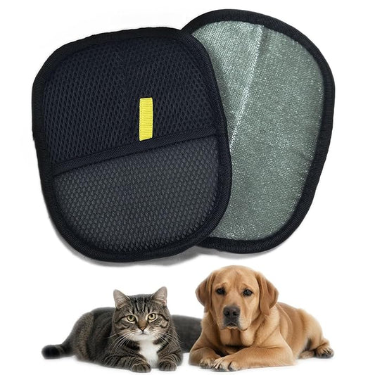 Pet Hair Removal Gloves for Cats & Dogs – Reusable Grooming Glove with Static Charge to Remove Fur from Furniture, Carpet, Car Seats & Clothes – Upgraded Pet Hair Remover Mitt(3PCS)