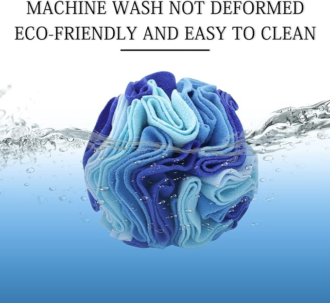 WishLotus Dog Snuffle Ball, Interactive Dogs Toys Ball, Dog Brain Stimulating Puzzle Toys for Dogs, Enrichment Game Feeding Mat Slow Feeder Stress Relief(Blue)