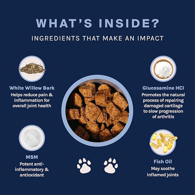 Good Trouble Pets Hip & Joint Supplement for Dogs - Bacon & Chicken Flavor, 30 Chews - Enhance Joint Health & Mobility for Your Canine Companion (Packs of 2)