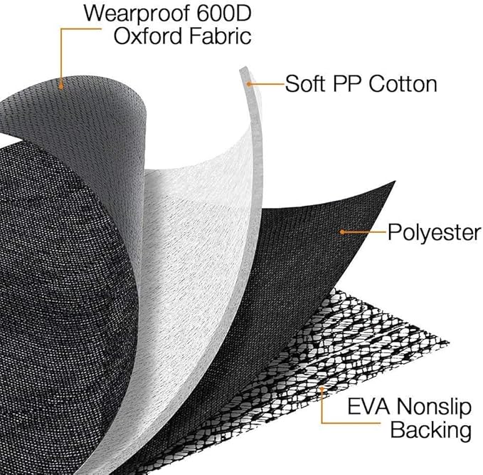 Dog Car Seat Covers for Back Seat Waterproof Bench Seat Cover Protector Nonslip Durable Soft Pet Dog Back Seat Cover for Car, Truck, & SUV (Black)