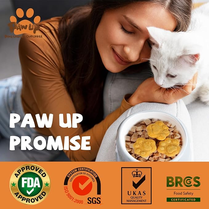 Freeze Dried Cat & Dog Treats, Natural Quail Egg Yolk, High Fiber Pumpkin Added, High-Protein Pet Snacks for Coat & Gut Health, 3.5 oz