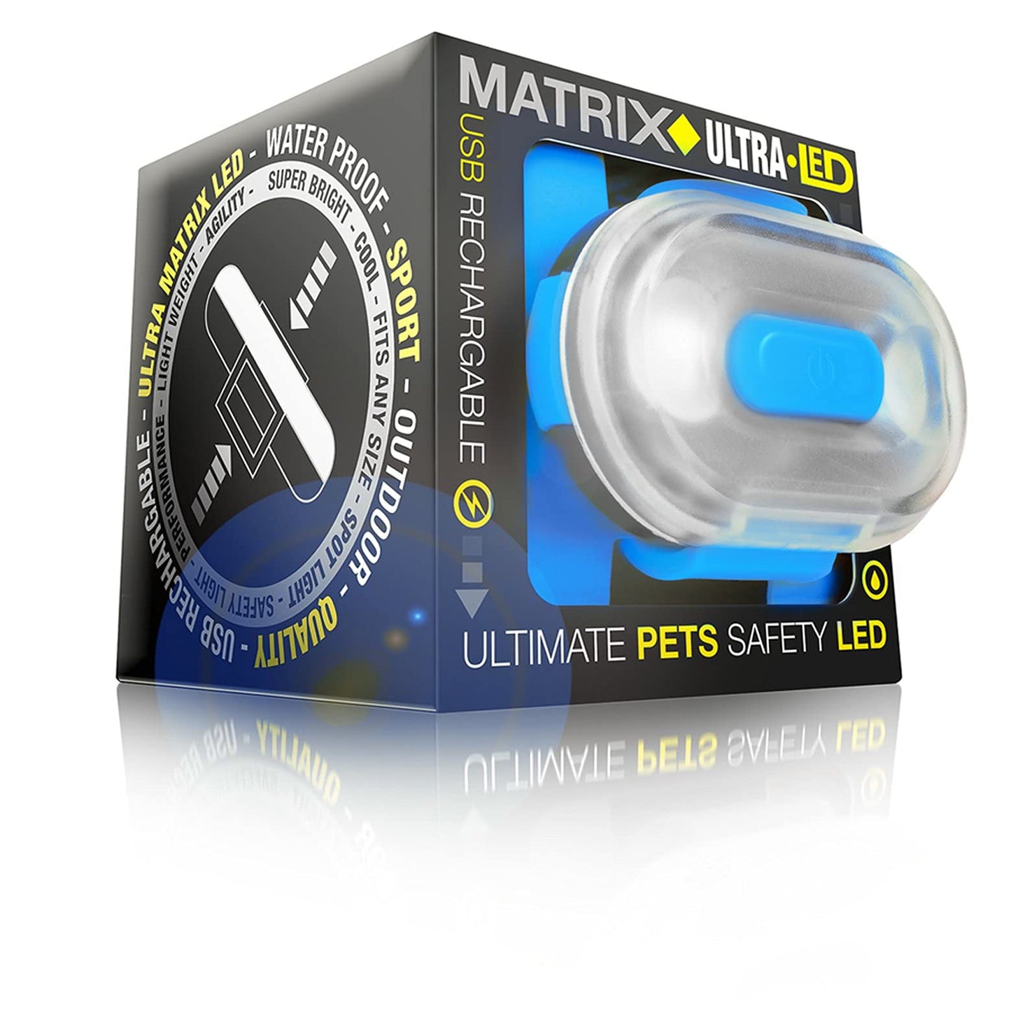 Max & Molly LED Dog Collar Light - USB Rechargeable Safety Light for Night Walking, Running, Hiking