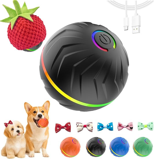 2026 T01 Interactive Dog Toys, Vibrating Dog Ball Motion Activated Dog Toy for Small, Medium, Large Dogs, USB Rechargeable Smart Moving Dog Toy for Indoor and Outdoor Play, Dog Toys to Keep Them Busy