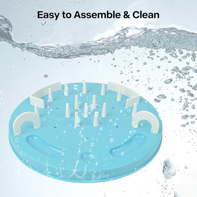 PAWISE Interactive Cat Puzzle Feeder,Adjustable Slow Feeder Toy for Indoor Cats, Non-Slip, Food-Safe Cat Enrichment Toys,Food Treat Dispenser,Mental Stimulation Toys for Bored Cats