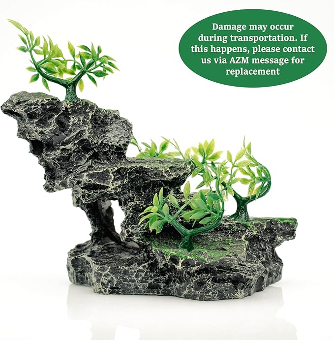 Fish Tank Decoration - Aquarium Ornament Rock Cave Landscape,01