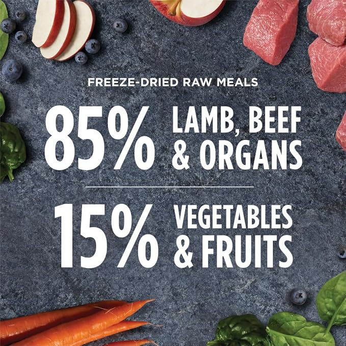 Instinct Freeze Dried Raw Meals, Natural Dry Dog Food, Grain Free - Grass Fed Lamb, 14 oz. Bag