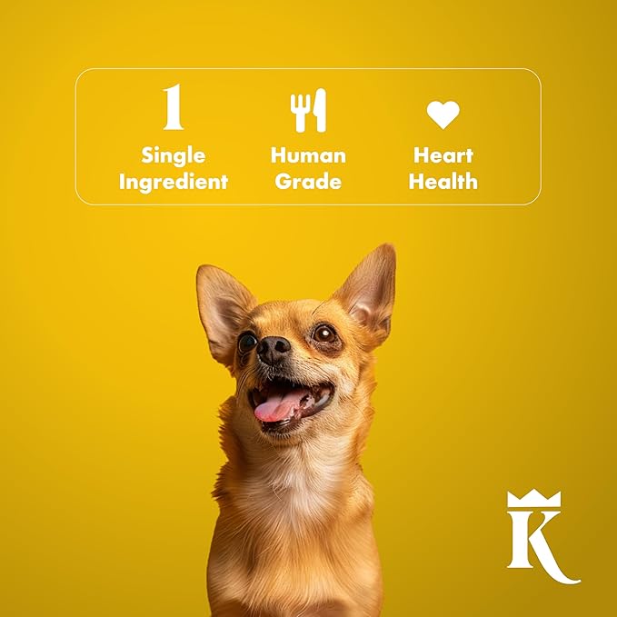 King Lou Pets - Turkey Jerky for Dogs - USA-Made Dehydrated Dog Treats - 1lb Fresh Turkey Breast Prior to Dehydration