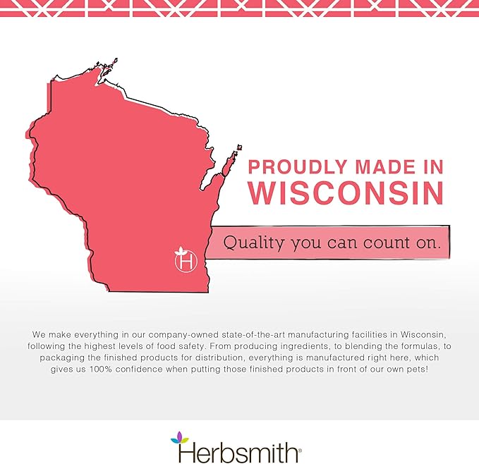 Herbsmith Taurine Boost - Cardiac and Heart Support for Dogs and Cats - Taurine Supplement for Dog and Cat Heart Health – with CoQ10, Taurine and L-Carnitine for Dogs - 150g