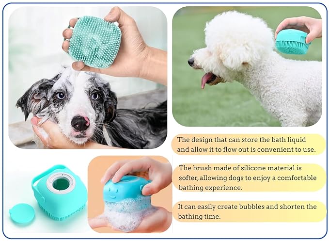 Dog cleaning and grooming 8-piece set, nail files with LED Light and Nail file, dog comb, cleaning brush, Bags Dispenser and trash waste bag, dog poop bags dispenser, grooming supply package