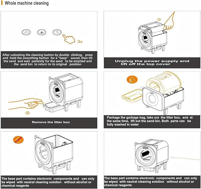 BZW Automatic Cat Litter Box, Self Cleaning Litter Box Large Capacity for Multiple Cats with App Control and Safety Protection, 1 Roll Garbage Bags, Rose Gold