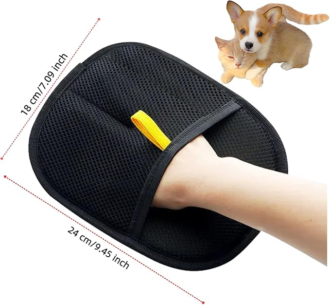 2 Pcs Pet Hair Removal Glove for Cats & Dogs, Reusable Electrostatic Pet Hair Gloves,Pet Hair Removal Tool for Clothing, Sofas, Furniture & Car Seat Cushions