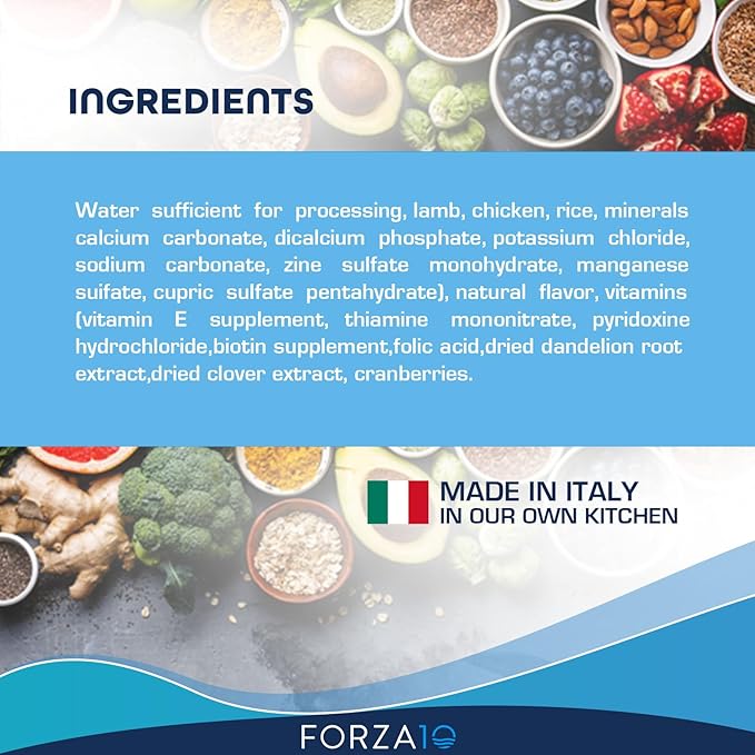 Forza10 Kidney Care Dog Food – Renal Support Wet Dog Food with Lamb, Low Protein & Phosphorus Formula, Sensitive Stomach, 3.5 oz Cans, 4 Pack – Vet Formulated, Made in Italy