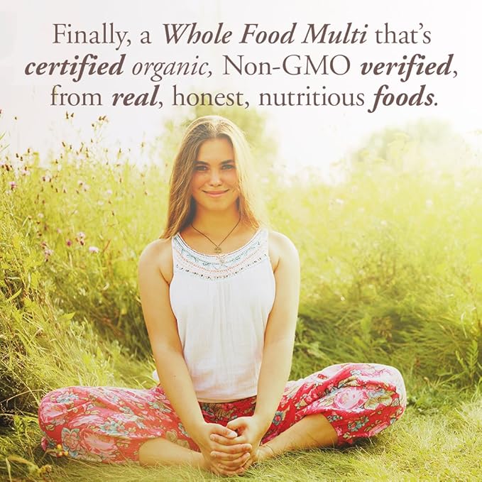 Garden of Life Organics Multivitamin for Women - Women's Once Daily Multi - Whole Food Multi with Iron, Biotin, Vegan Organic Womens Multivitamin for Health, Energy Hair Skin and Nails, 60 Tablets