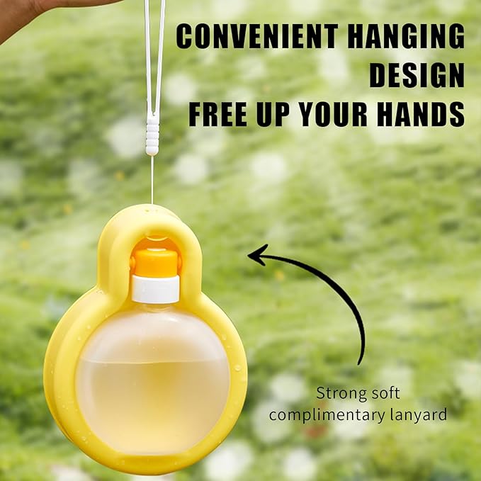 Foldable Pet Outdoor Camping Drinking Water Bottle Dog Cat Travel Portable Water Dispenser Small Large Capacity (Sunset Orange, Large)